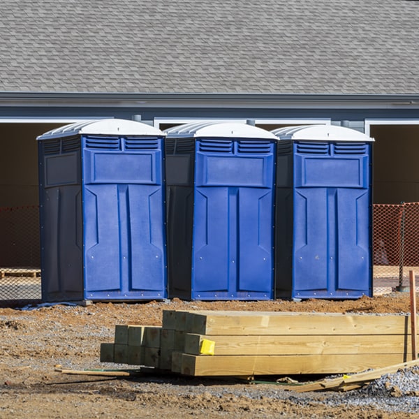 how can i report damages or issues with the portable restrooms during my rental period in Hanover VA